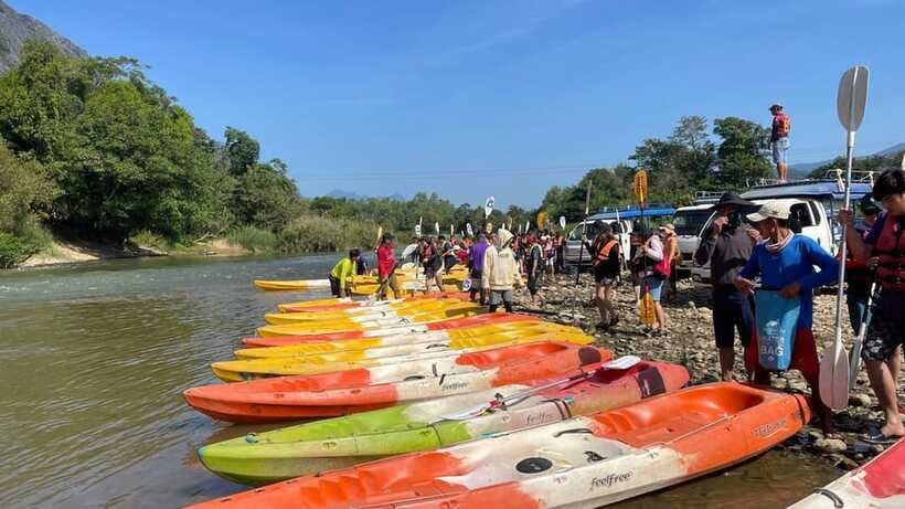 Day Trip Vientiane - VangVieng by Express Train - Blue Lagoon: a short chance to cool off