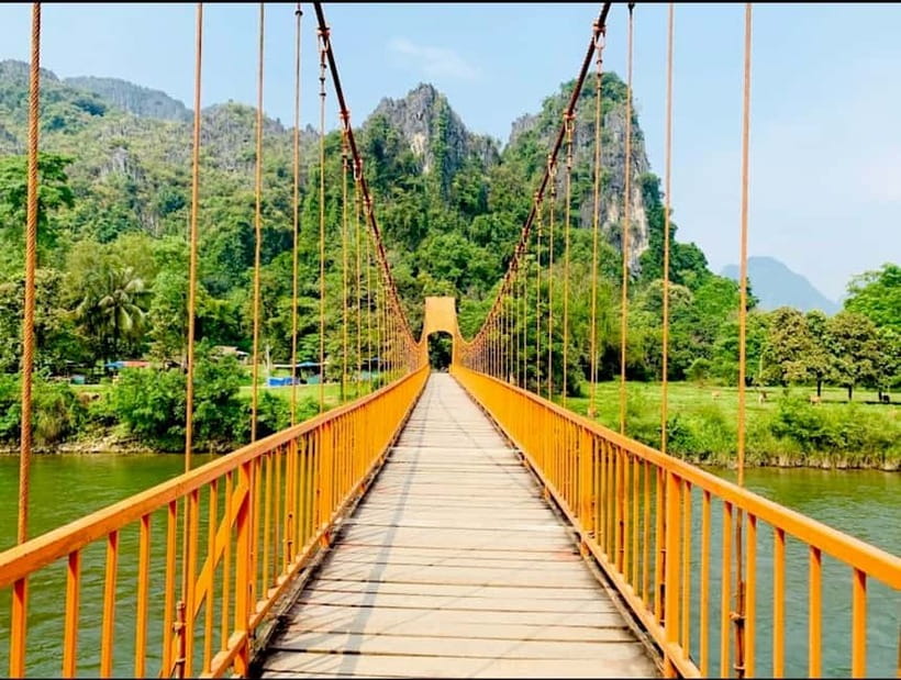 From Vientiane: Vang Vieng Tour with Cave Kayak & Zipline - The road from Chanthabuly to Vang Vieng
