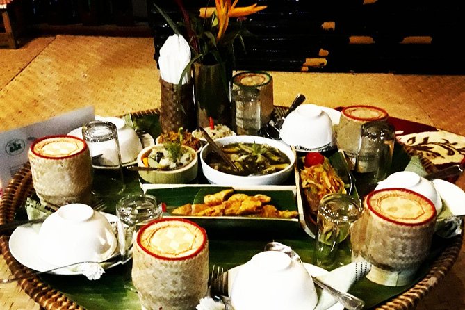 Full Day bamboo experience with cooking class & Kuang si waterfalls - Rice-field views from a traditional-style pavilion