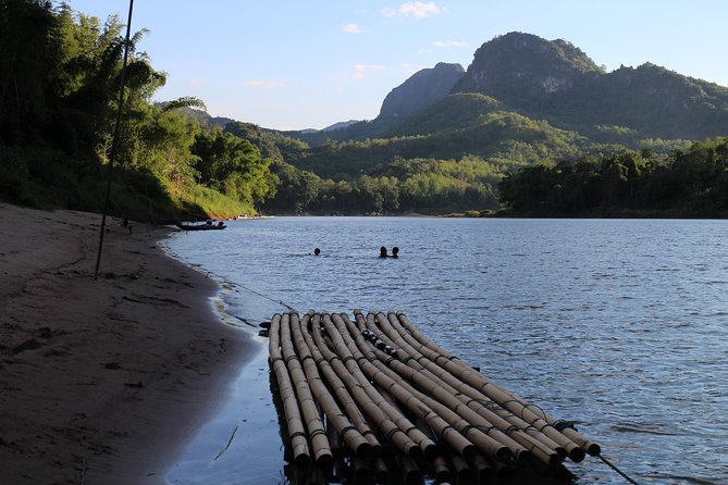 FULL DAY – Kuang Si Waterfall, Kayak on the Nam Ou / Mekong River, Pak Ou Caves - Swimming and walking at the three-tiered Kuang Si Falls