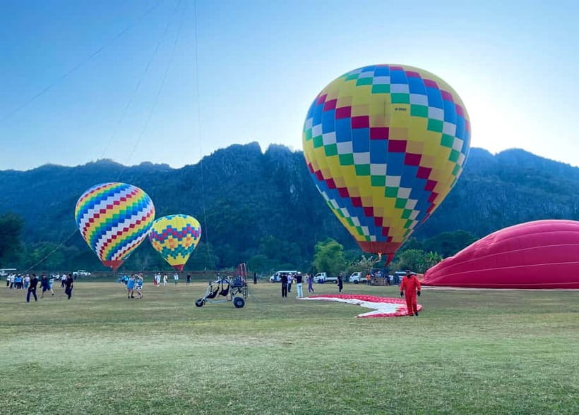 Hot Air Balloon in VangVieng pick up-drop off - Sunrise, sunset, and the best light