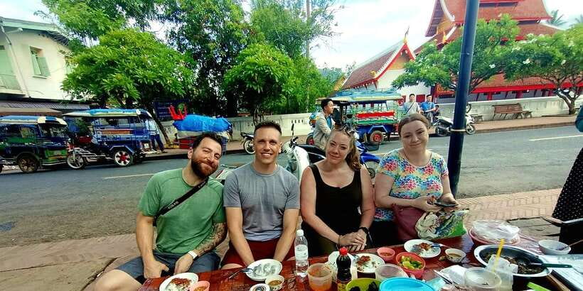Luang Prabang: Foodie Walking Tour & Monk Blessing - The walking pace and group size