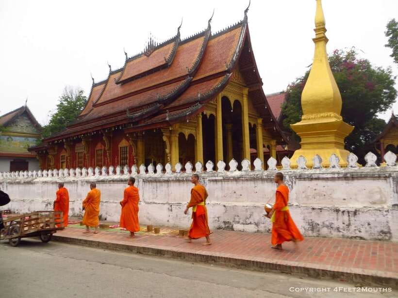 Luang Prabang: Foodie Walking Tour & Monk Blessing - Starting at Joma Bakery and heading into town