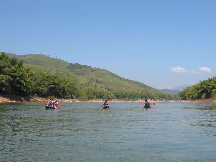 Luang Prabang: Kayak Tour to Pak Ou Caves - Kuang Si Falls after lunch