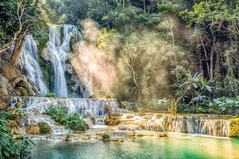 Luang Prabang: Kuang Si Bike Ride & Long-Tail Boat Cruise - The downhill ride to the Mekong