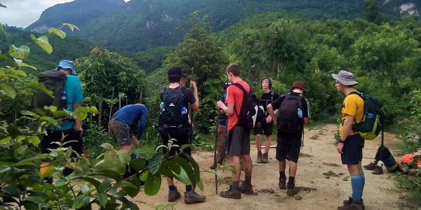 Luang Prabang: Mountain Trek & Local Villages Overnight Tour - Downhill to Ban Houay Yen and the Nam Khan boat