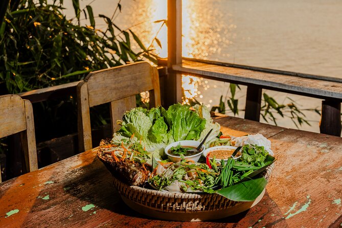 Mekong Meals Food Tour with 15+ Tastings - Starting with riverweed crackers and mushroom dip
