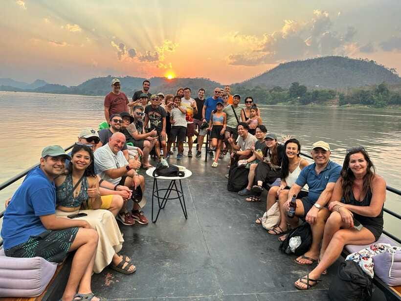 Nong Khiaw to Luang Prabang, Mekong & Nam Ou River Cruise - The sunset Mekong cruise into Luang Prabang