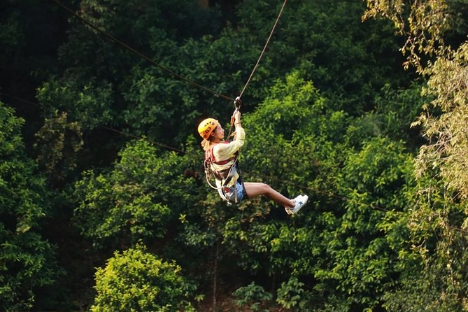 One Day Guided Tour: Kayaking, Zipline & Tubing In The Cave from Vang Vieng - 9:30 a.m. on the Nam Song River