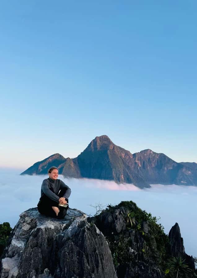 Overnight Camping At nong khiaw view point, 360 view - Through bamboo forest and steep jungle paths