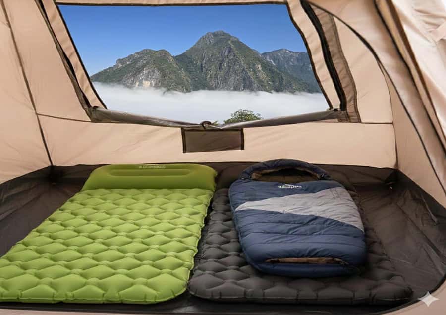 Overnight Camping At nong khiaw view point, 360 view - Sleeping under the stars, with basic comfort