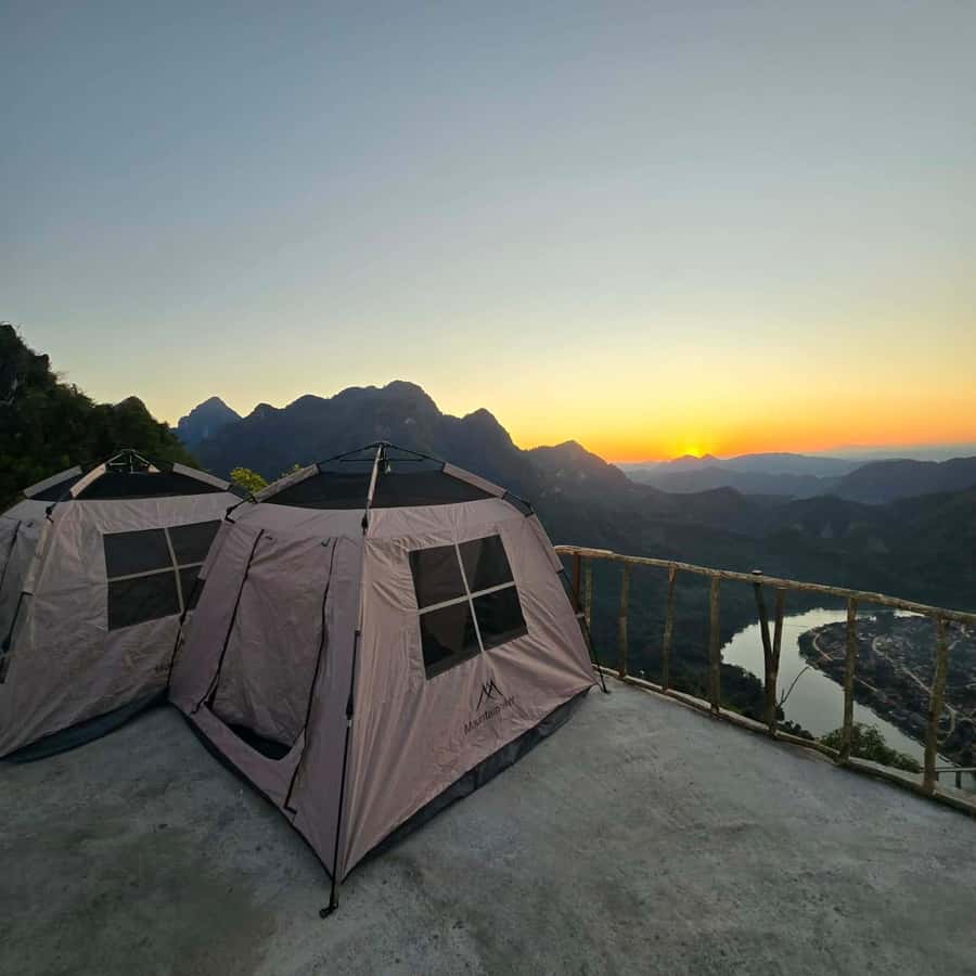 Overnight Camping At nong khiaw view point, 360 view - Starting at 2 p.m. in Nong Khiaw