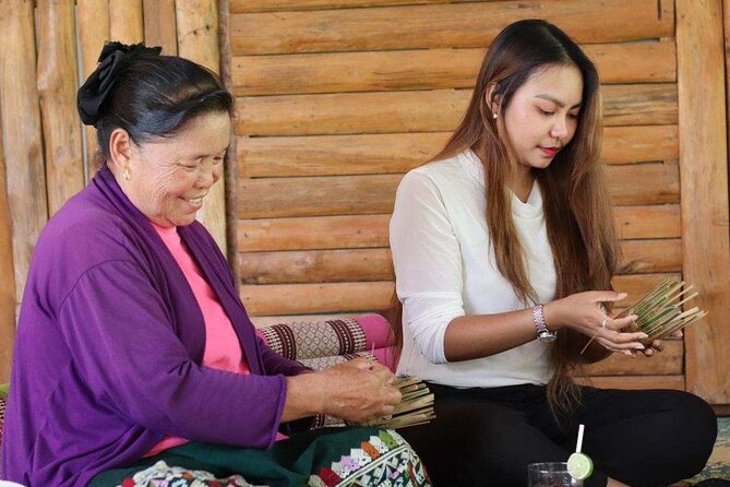 The Namkhan - Traditional Lao Bamboo Weaving - Starting at The Namkhan beside the Khan River