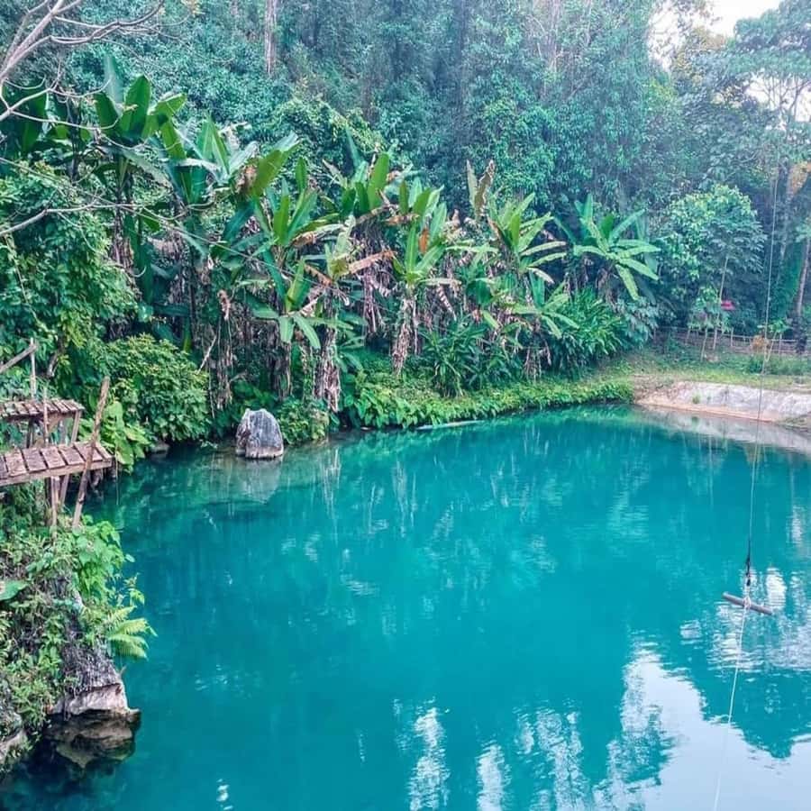 Vang Vieng: Climbing & Ballon (Departure from Vientiane) - Jang Cave brings shade and a different kind of beauty