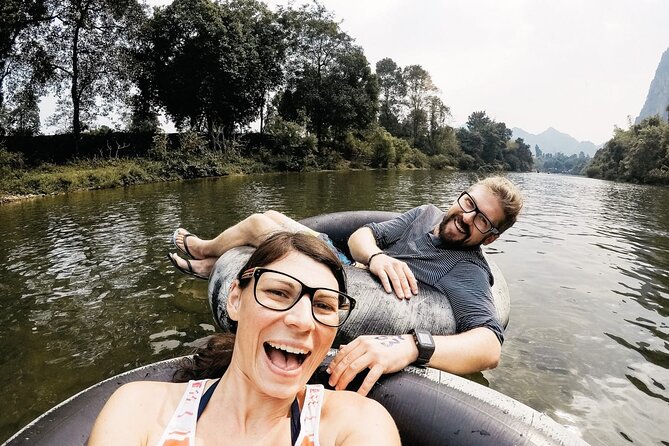 Vang Vieng Kayaking Fun Rapid and Float Tour - Paddling the Nam Song River