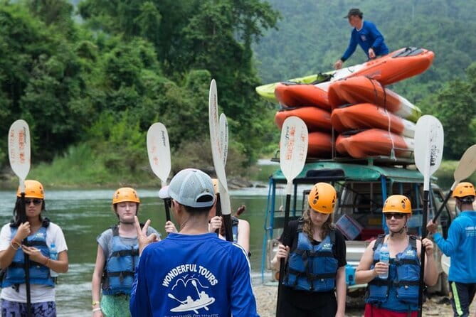 Vang Vieng Tour A - Blue lagoon 3 with Caves and Zipline - Ziplining above the forest